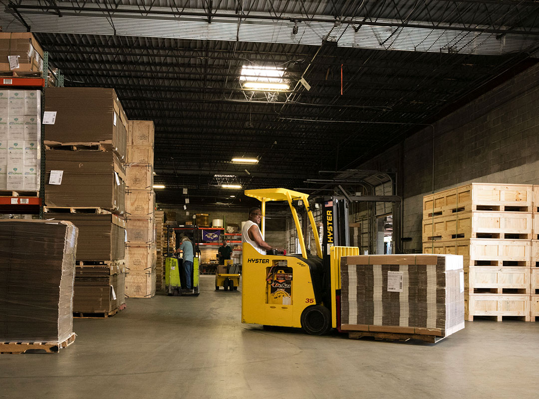 Arnold Packaging Warehouse with Forklift