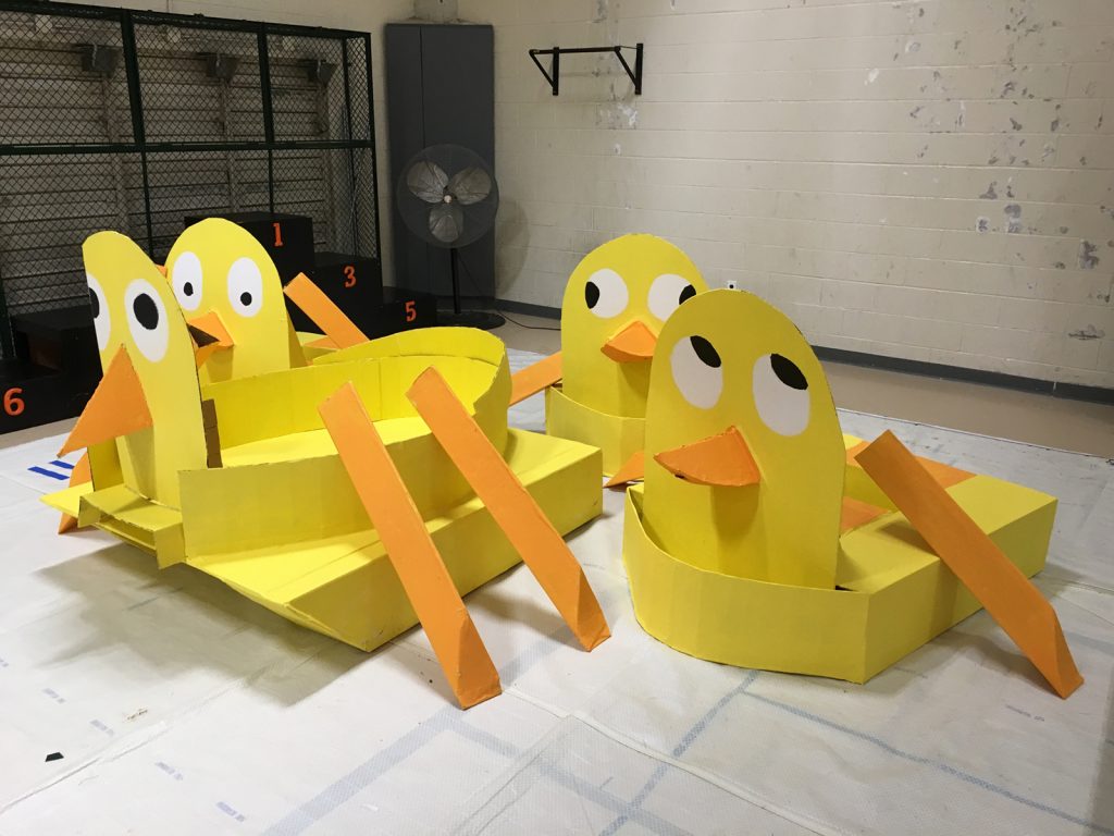Duck Boats Made of Boxes